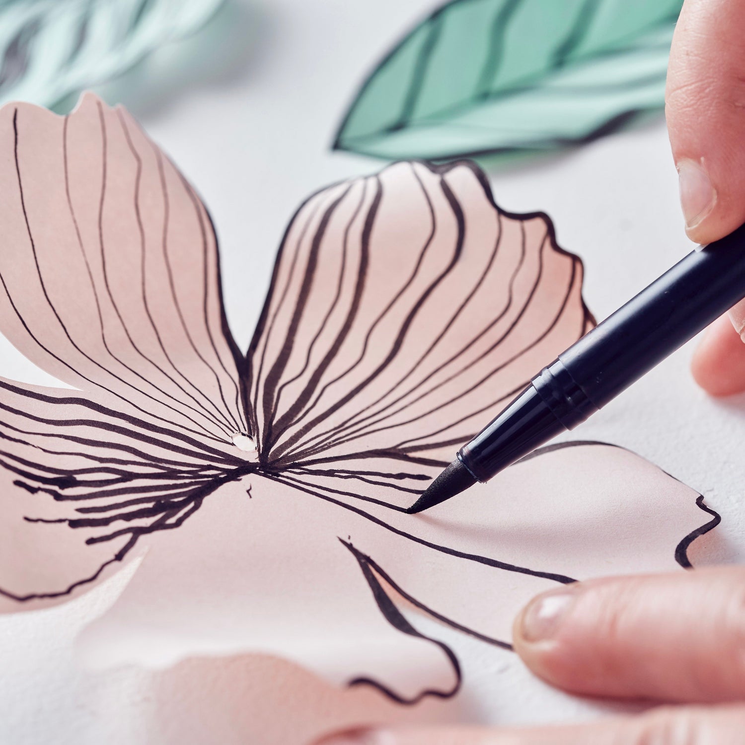 Paper Flower Workshop in collaboration with GF Smith