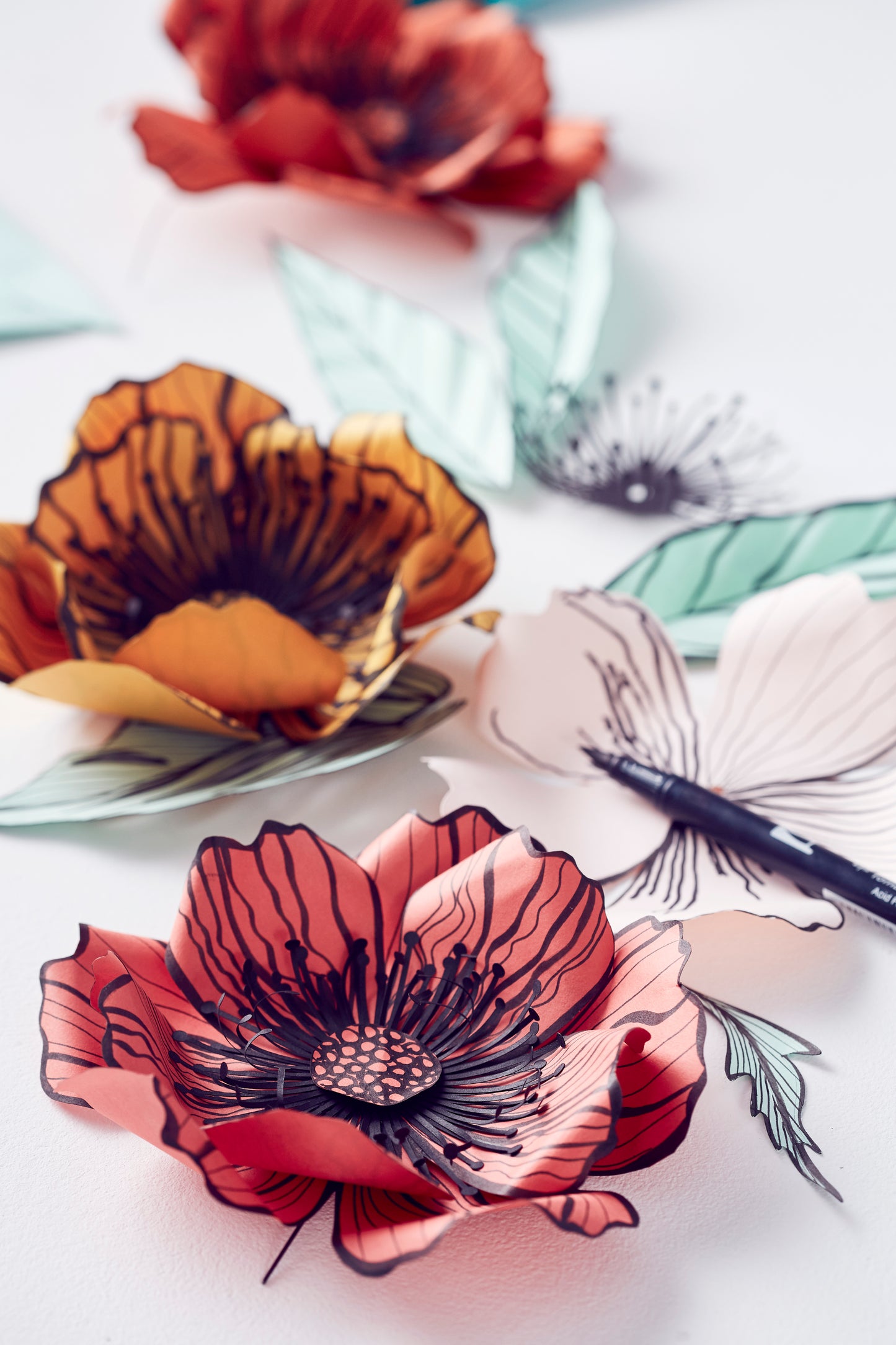 Paper Flower Workshop with artist Zoe Bradley in collaboration with GF Smith
