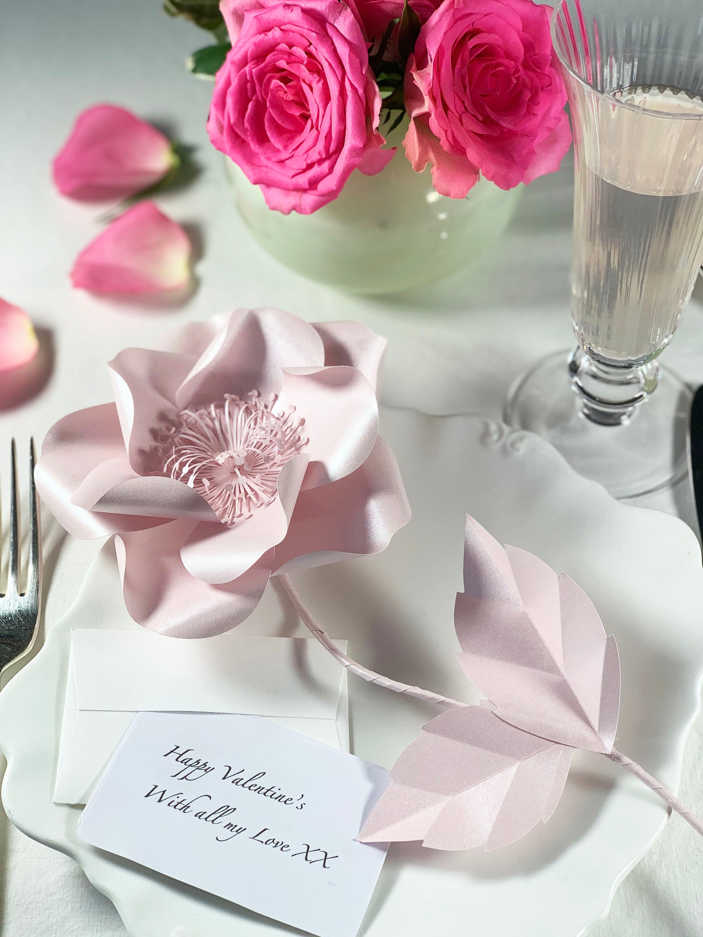 Flor de cerezo rosa eterna