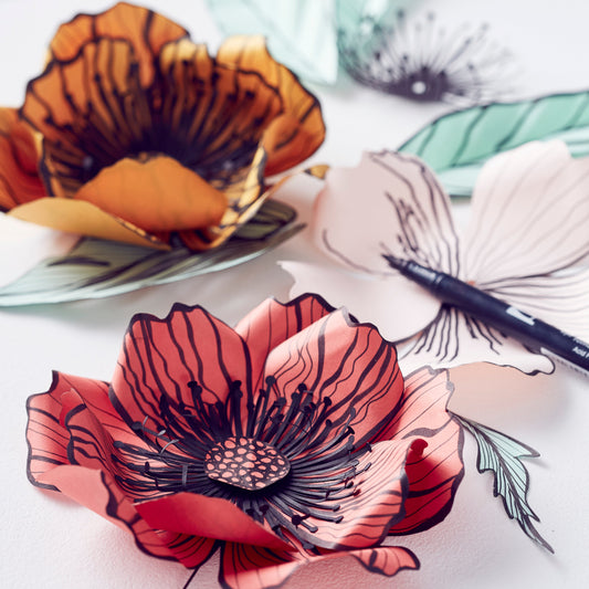Paper Flower Workshop with artist Zoe Bradley in collaboration with GF Smith