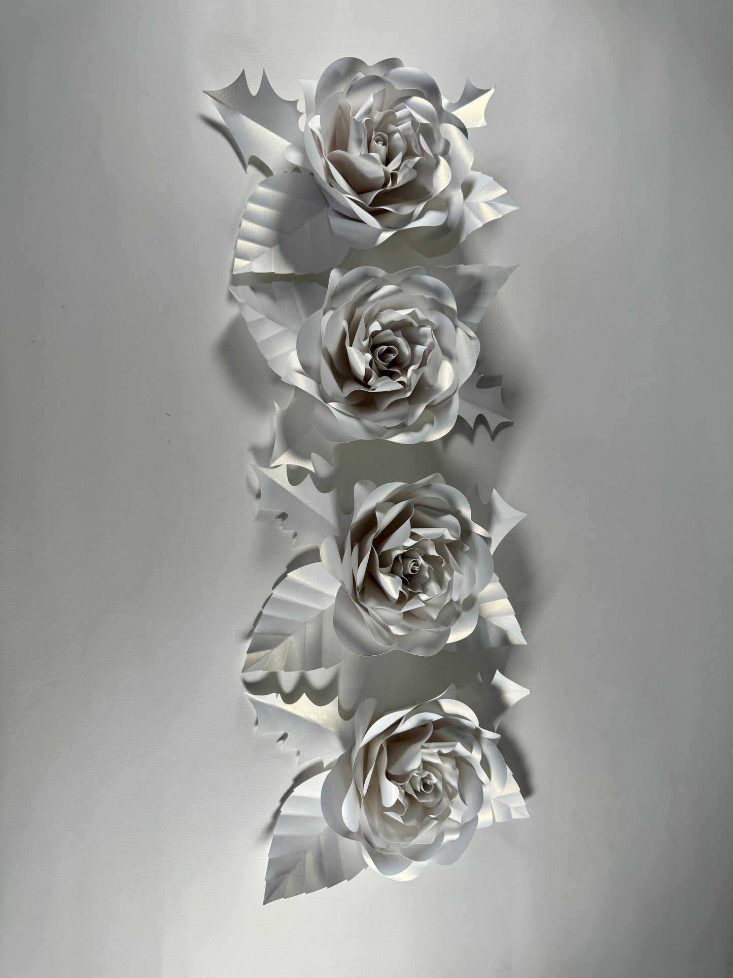 White Paper Rose decor