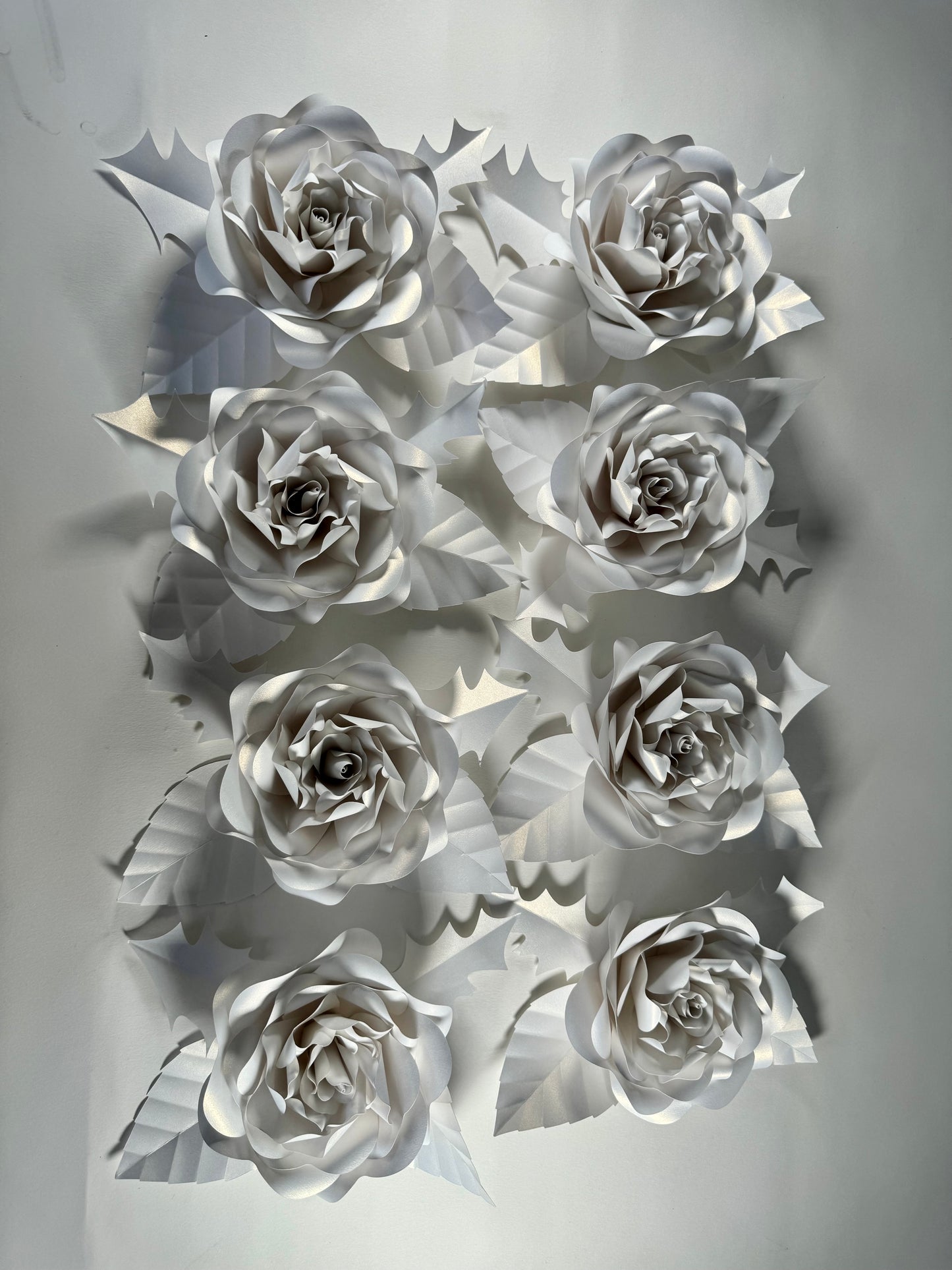 White Paper Rose decor