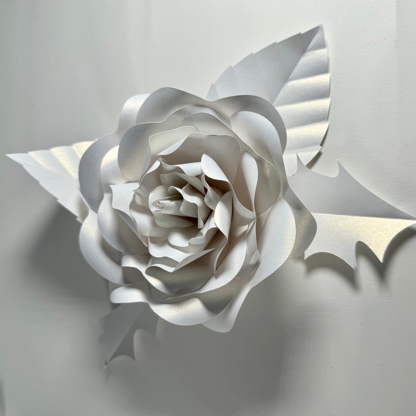 White Paper Rose decor